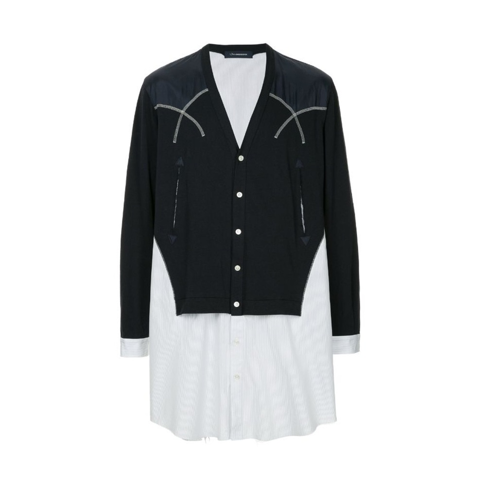 JOHN UNDERCOVER Men's V-Neck Button Cardigan